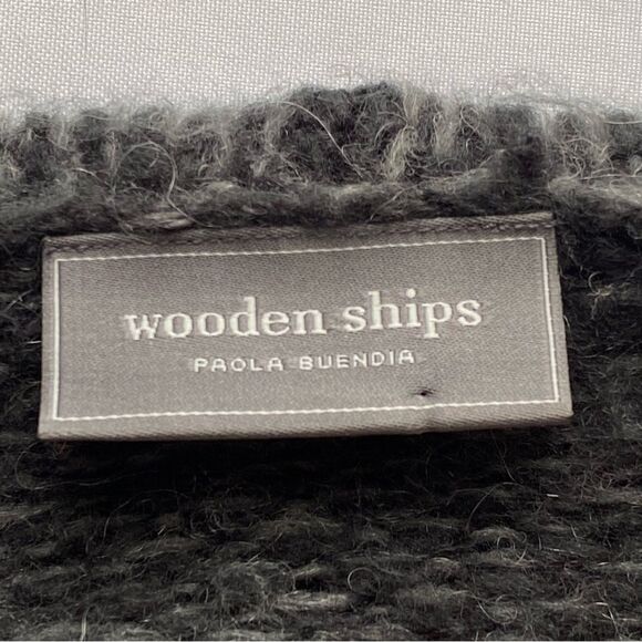 Wooden Ships x Anthropologie Gray Wool Blend Water-Shawl Cardigan Size Small - Picture 11 of 15